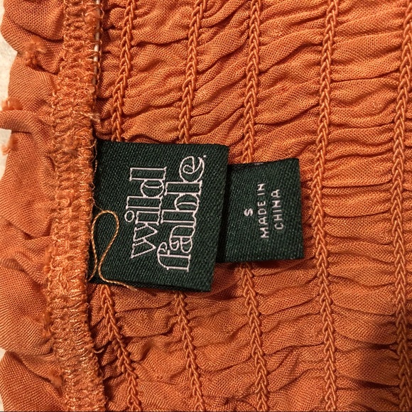 NWOT | Wild Fable | Smocked Ruffle Top - Picture 7 of 7